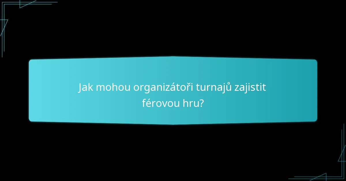 Jak je strukturováno řízení akcí pro turnaje v Catan?