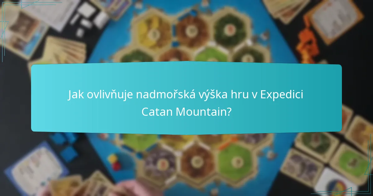 Jaké jsou jedinečné distribuce zdrojů v Expedici Catan Mountain?
