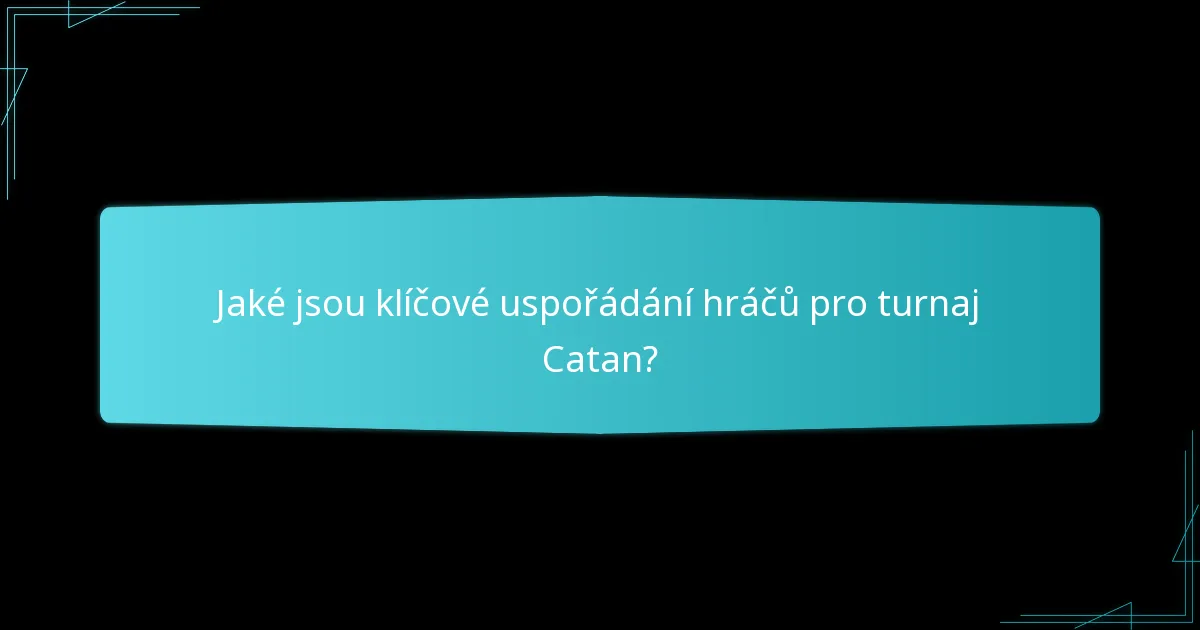Jaké systémy bodování se používají v turnajích Catan?